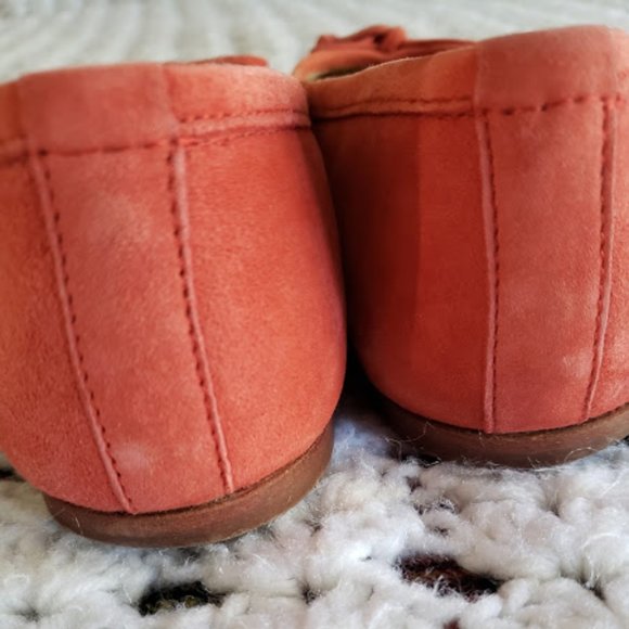 Geox Red Suede flats  shoes - Picture 4 of 6